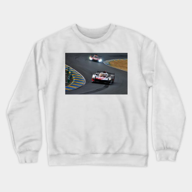 Toyota GR010 Hybrid no8 24 Hours of Le Mans 2023 Crewneck Sweatshirt by AndyEvansPhotos